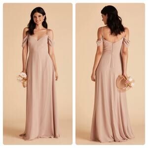 Birdy Grey Devin Convertible Off Shoulder Bridesmaid Dress in Taupe‎ Size XS NWT